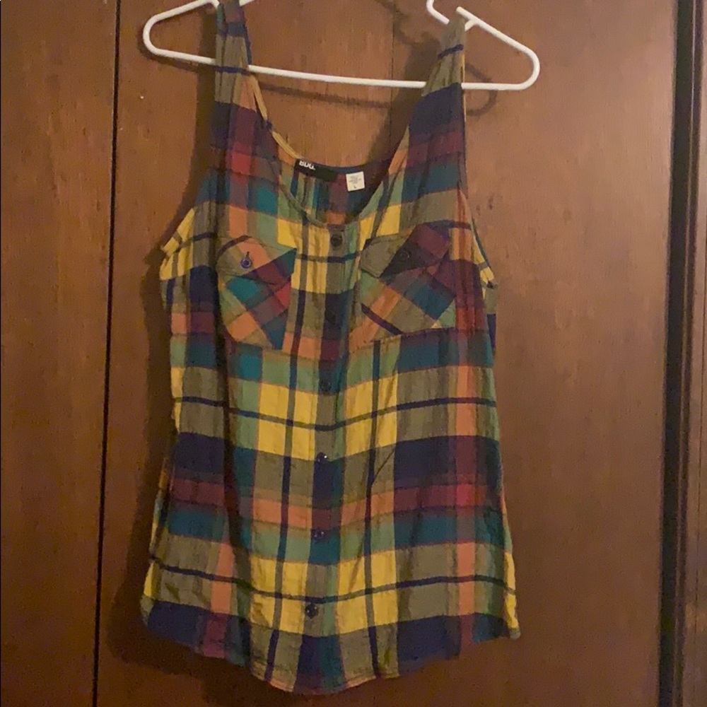 BDG Flannel Tank Top